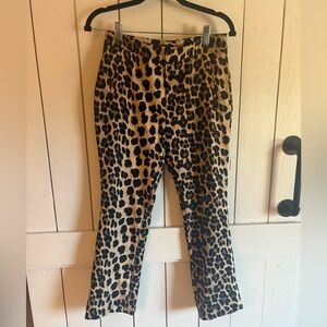 Zara Basic Animal Print Trousers